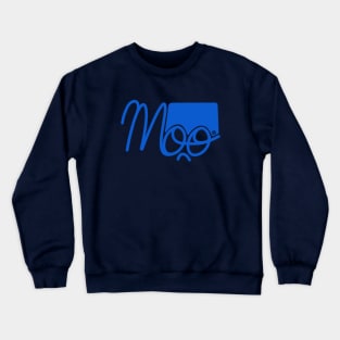 Moo1 Blue Crewneck Sweatshirt